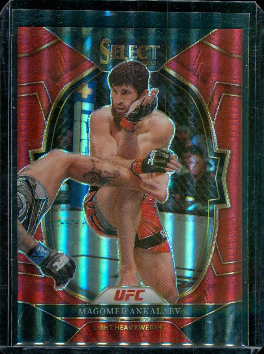 2023 Panini Select UFC - Magomed Ankalaev Red Parallel #39 /175, photo