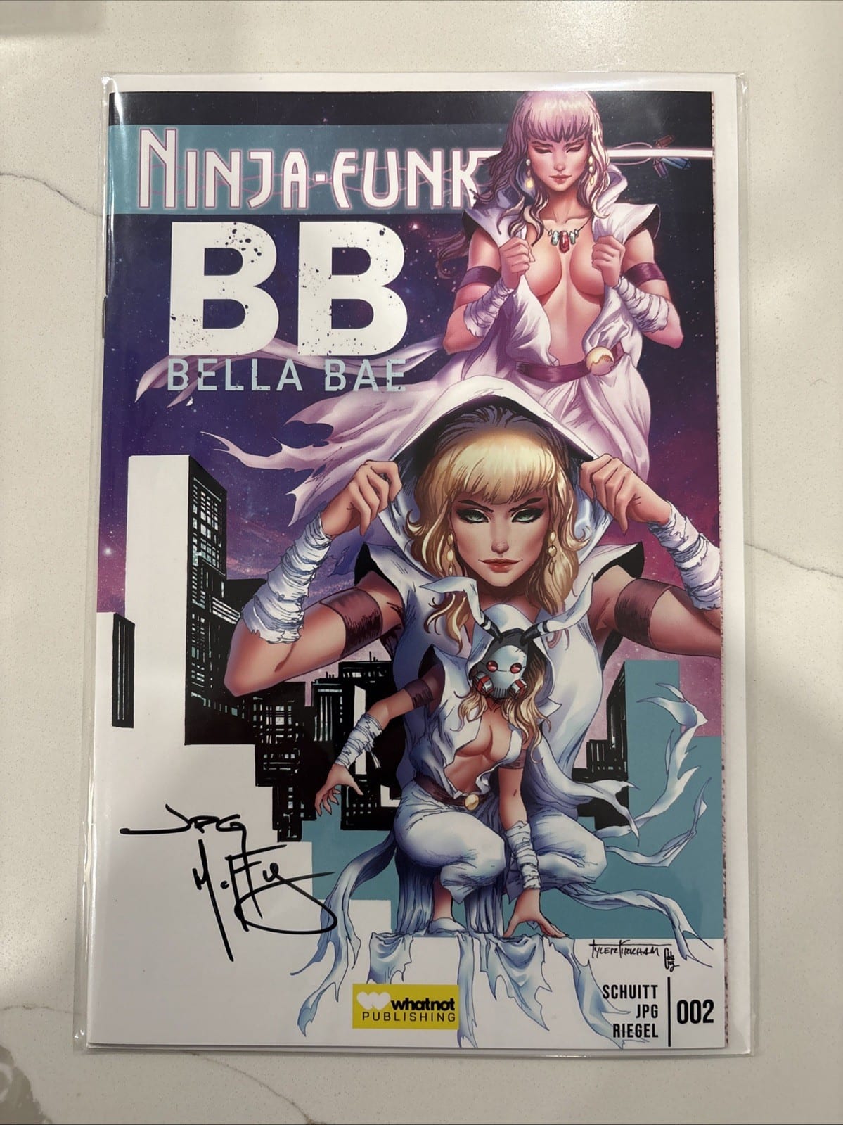 Ninja Funk #2- BB Bella Bae Kirkham Homage Variant Signed by JPG w/COA, photo
