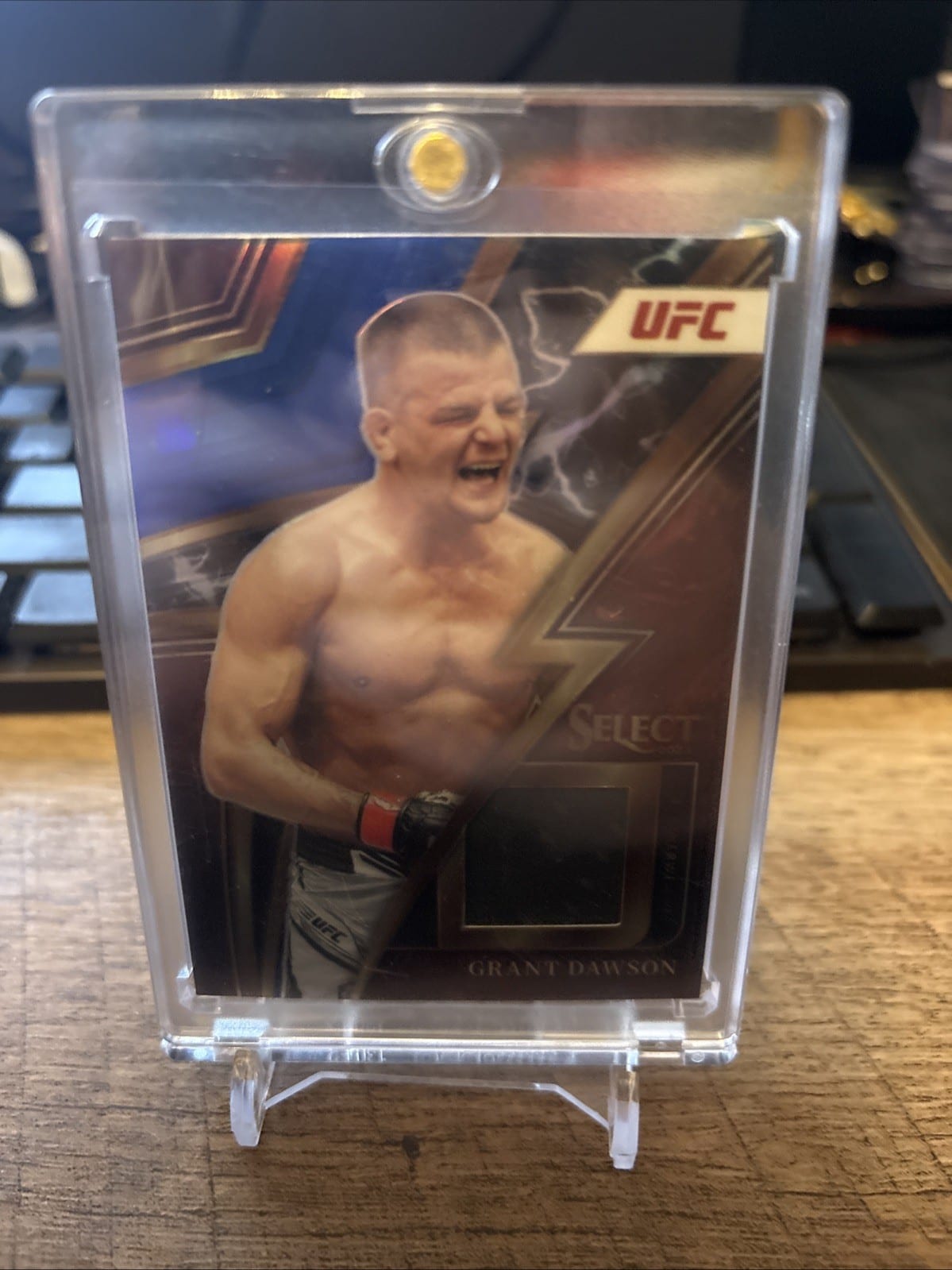 2023 Panini Select UFC Sparks Blue Prizm 10/49 Grant Dawson #SP-GDW, photo