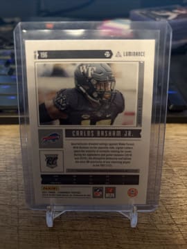 2021 Panini Luminance #196 Carlos Basham Jr. /349 Auto Rookie, photo 2