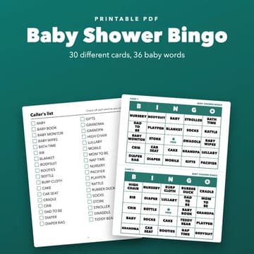 Baby Shower Bingo: 30 Gender Neutral Cards, cover