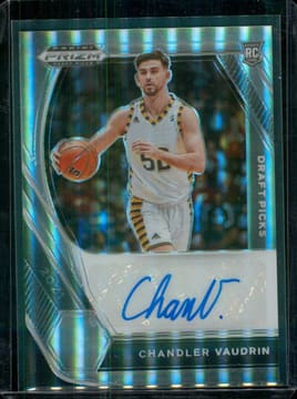 Chandler Vaudrin 2021 Panini Prizm Draft Picks Auto Prizms Silver #DP-CVA