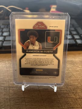 KAMERON MCGUSTY 2022 Panini Prizm Draft Auto Green Parallel #DP-KMC, photo 2