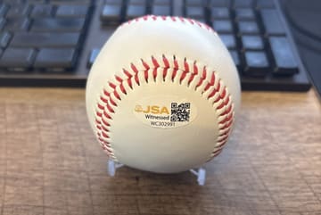 MMA Tank Abbott JSA Certified Autographed Baseball, photo 2