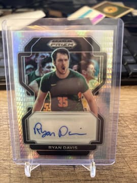 Ryan Davis 2022 Panini Prizm Draft Picks Hyper Prizms Auto SP RC
