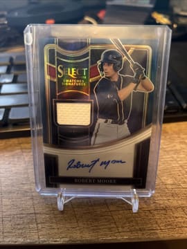 2023 PANINI SELECT SWATCHES ROBERT MOORE AUTO PATCH /49