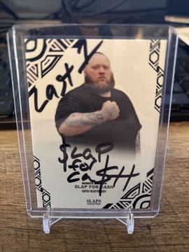 Slaps Collection Slap For Cash Autographed  Trading Card Original Black Ink