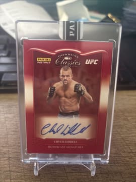 2023 Panini Instant UFC Donruss Classics Chuck Liddell Auto Red /25
