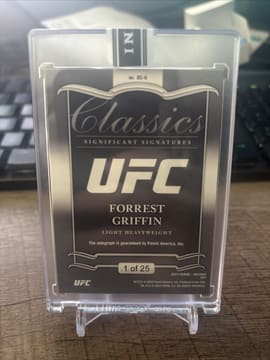 2023 Panini UFC Donruss Classics Significant Signature Forrest Griffin - Red /25, photo 2