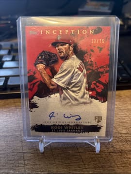 2021 Topps Inception Kodi Whitley Auto /75 Red #RESA-YM Rookie RC Autograph NM