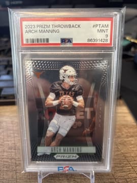 Arch Manning 2023 Prizm #PTAM Throwback PSA 9 (RC)