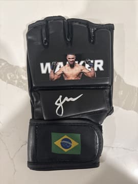 Johnny Walker Signed MMA Custom Brazil Glove (PA) Pristine Authentication Auto