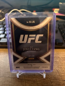 2023 Panini Select UFC Selective Swatches Li Jingliang #SS-LJG Red /99, photo 2